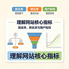 文昌建站-理解网站核心指标：跳出率、转化率与用户粘性