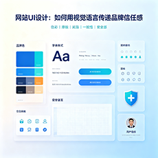 文昌建站-网站UI设计:如何用视觉语言传递品牌信任感